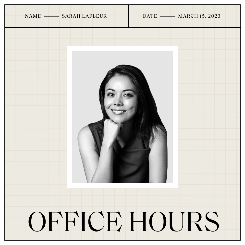 sarah lafleur office hours